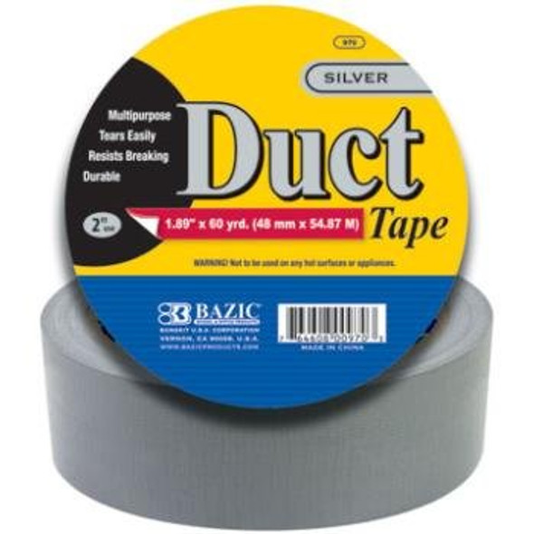 SILVER DUCK TAPE 1.88" X60 YD