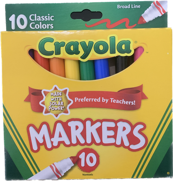 MARKERS BOLD 10-COLORS CLASSIC