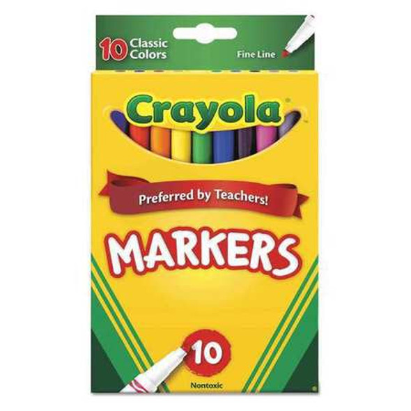 MARKERS FINE 10-COLORS CLASSIC