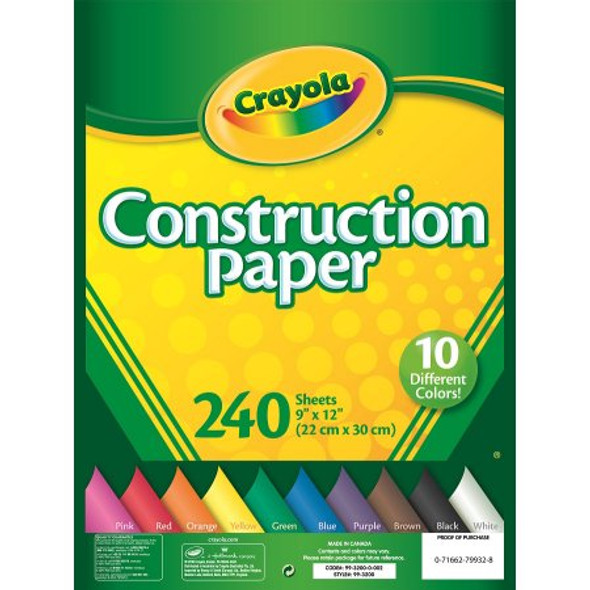 PAPEL CONSTRUCCION SURTIDO 240 HOJAS