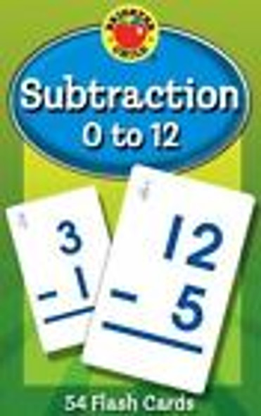 SUBTRACTION 0 TO 12 FLASH CARDS GRADE 1-3