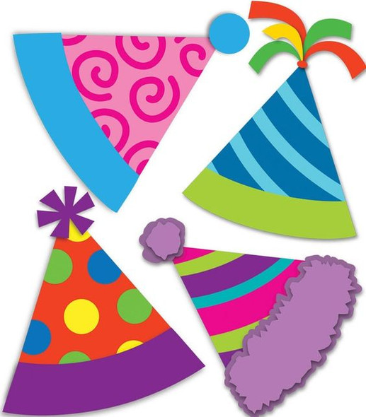 PARTY HATS MINI CUT-OUTS
