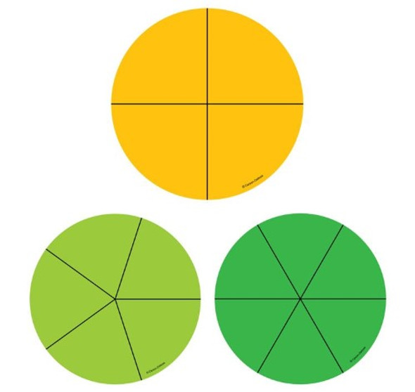 FRACTION CIRCLES CUT-OUTS