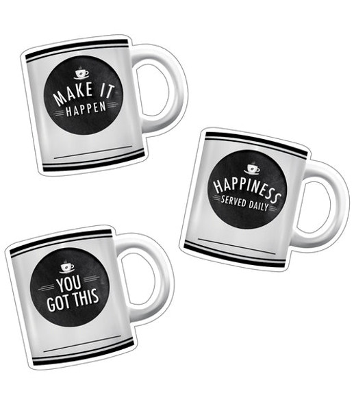 MOTIVATIONAL COFFEE MUGS CUT-OUTS