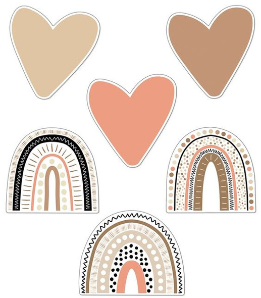 BOHO RAINBOWS & HEARTS CUT-OUTS