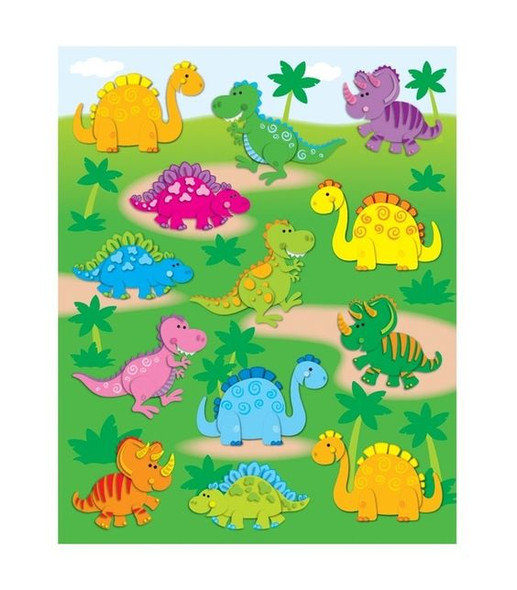 DINOSAURS SHAPE STICKERS