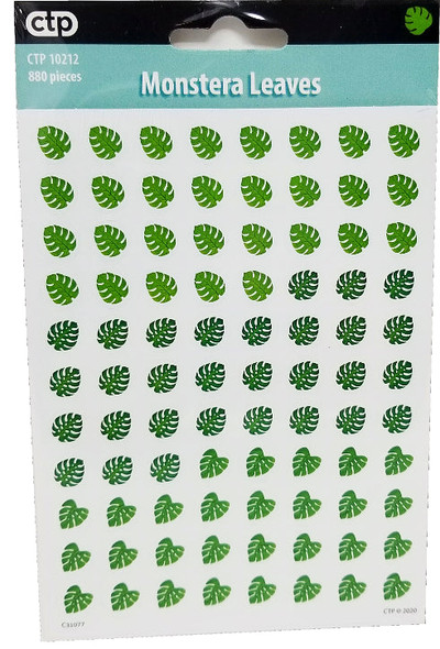 PALM PARADISE MONSTERA LEAVES SPOTS STICKERS 880