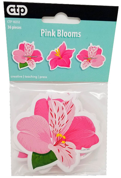 PALM PARADISE PINK BLOOMS CUT-OUTS