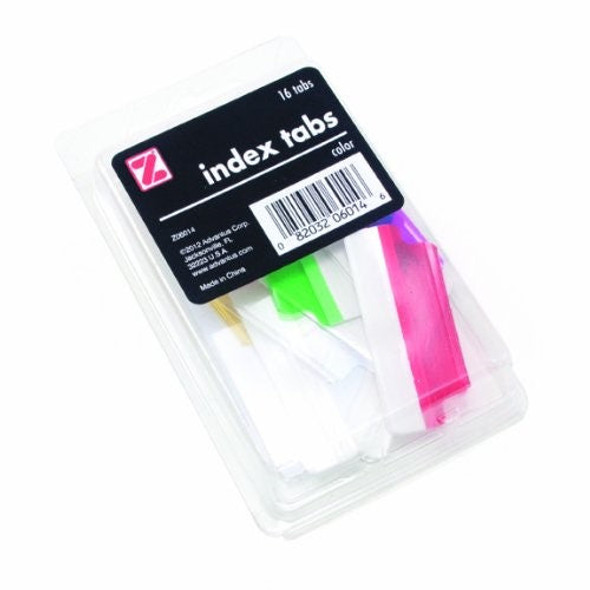 INDEX TABS ASSORTED COLORS PQ.16