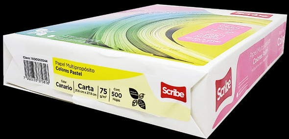 CANARY 8.5X11 MULTIPURPOSE 20LBS COLORES PASTELES