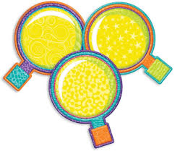 COLOR MY WORLD MAGNIFYING GLASS ASSORT CUT OUTS