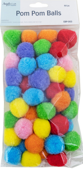 PUFFY BALLS ASST COLORS LR 60PCS