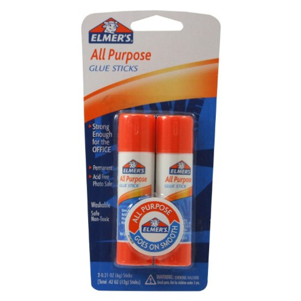 GLUE STICK 6GR ALL PURPOSE PQT.2