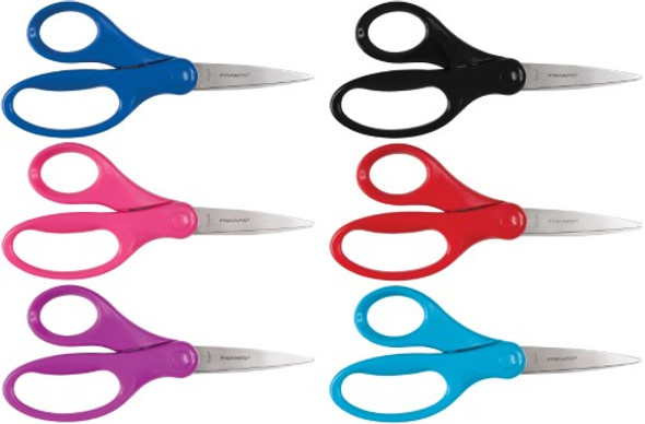 Lefty's Left Handed Scissors for Kids Ages 3-8 Blue - Blunt Tip Stainless  Steel Soft Grip - Back to School, Preschool Training, General Purpose 