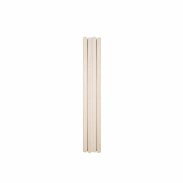 DOWEL WOOD STICK 7/16" X 11.75" 4PCS