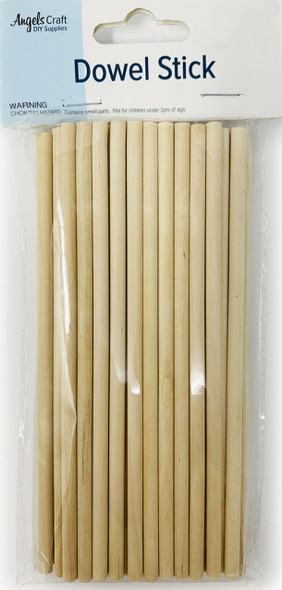 WOODEN DOWEL STICKS 50PCS 5X150MM