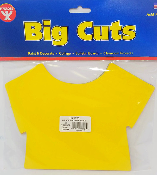 T-SHIRT SHAPE CUT-OUTS