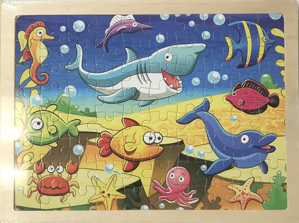 WOODEN JIGSAW PUZZLE: SEA ANIMALS