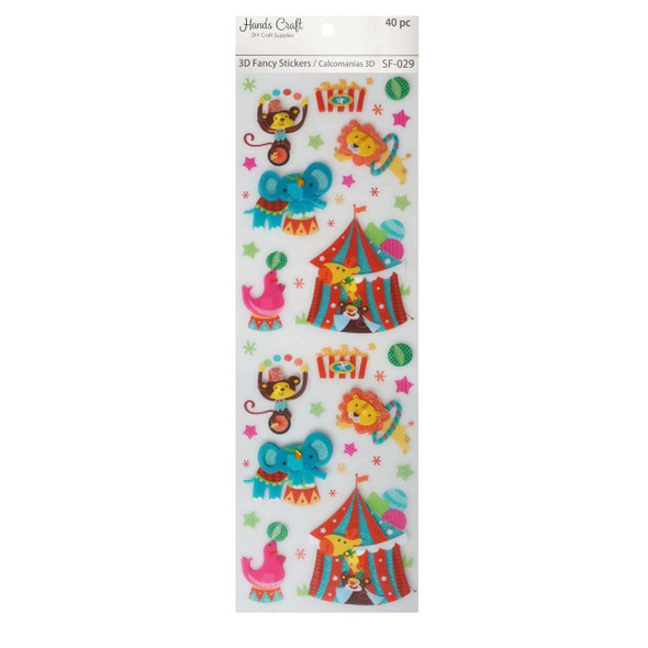 FUN ANIMAL 3D STICKER 40 PC