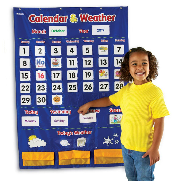 CALENDAR & WEATHER POCKET CHAR