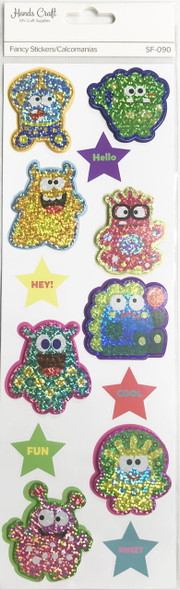 HOLOGRAPHIC MONSTER 3D STICKER 13 PC