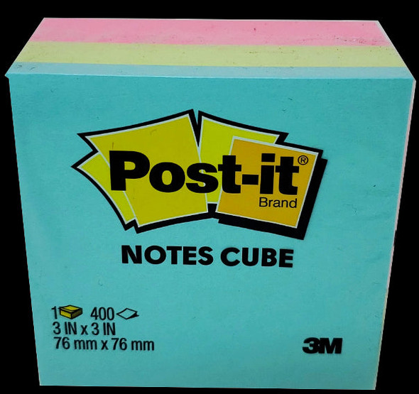 POST IT NOTE CUBE 3X3 ULTRA COLORS