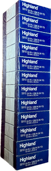 HIGHLAND TRANSPARENT TAPE 3/4" X 36 YD 1DZ