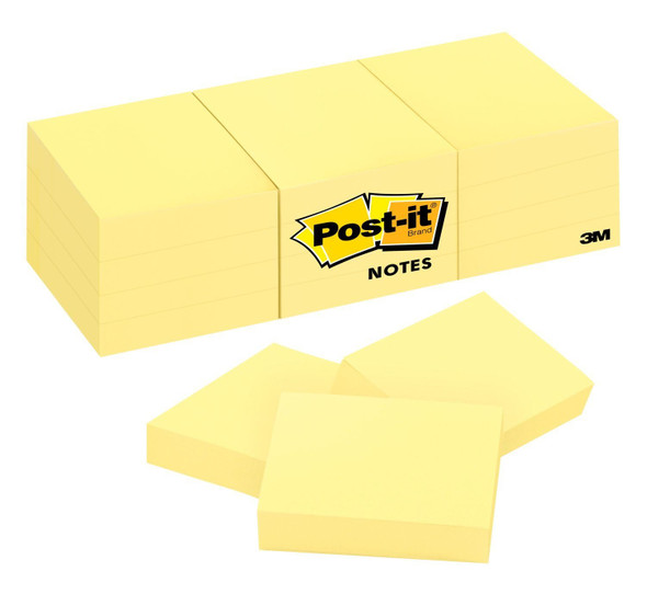 POST IT NOTE YELLOW 1-1/2" X 2"