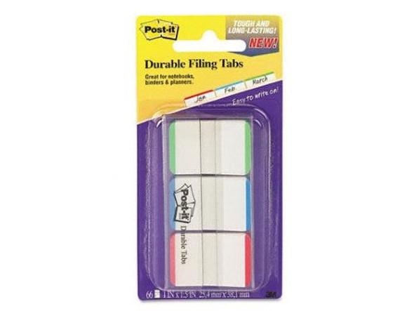POST-IT DURABLE LINED GREEN-BLUE-RED