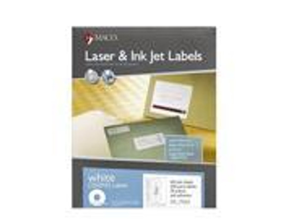 LABELS CD/DVD MATTE 4-1/4" WHITE 100 PC