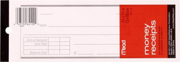 MONEY RECEIPT BOOK DUPLICATES