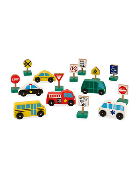 WOODEN VEHICLES AND TRAFFIC SINGS