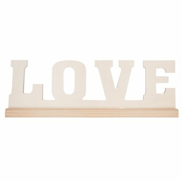 WOOD WORDS - "LOVE" 11" LONG