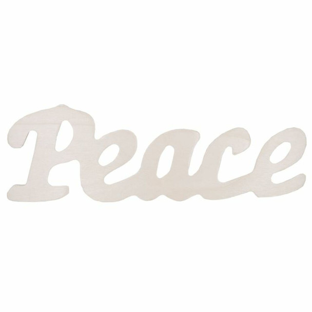 WOOD WORDS-PEACE 8.5" LONG