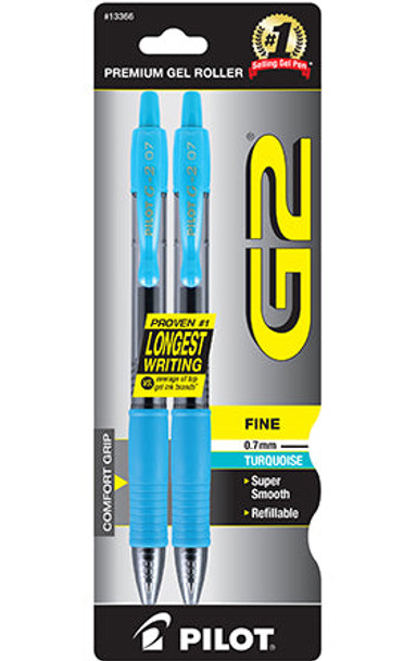 G2 GEL PEN .7 FINE TURQUOISE PQ.2