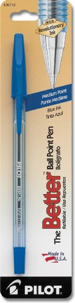 BETTER BALL POINT STICK PEN BLUE MED