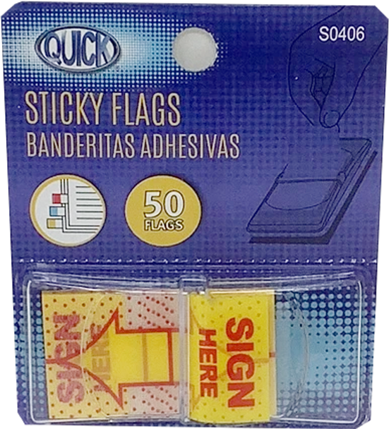 STICKY SING HERE 1X1.7 PK50