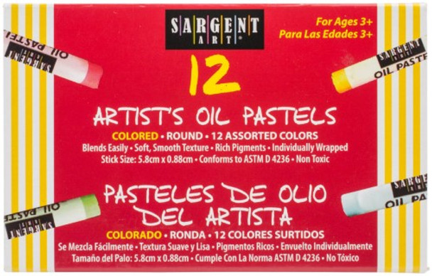 OIL PASTELS ASSORTED COLORS PQ.12