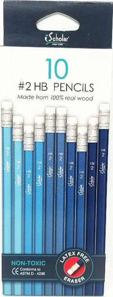 #2 HB PENCIL BLUE COLORS