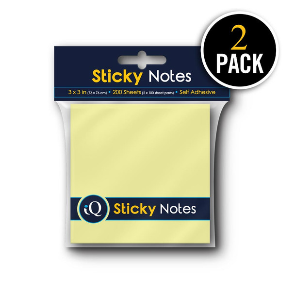 STICKY NOTE 3 X 3 YELLOW 200PG