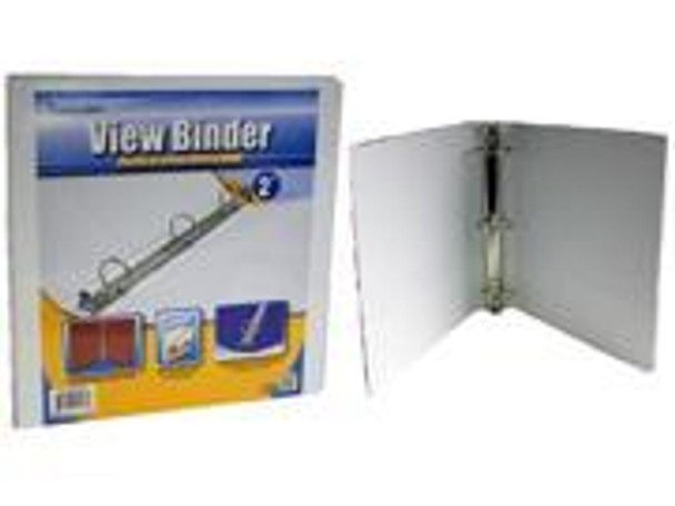 HARD VIEW BINDER 2" WHITE