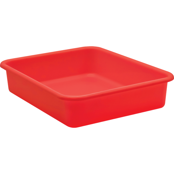 RED LARGE PLASTIC LETTER TRAY