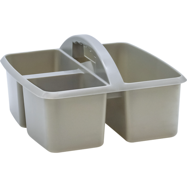 GRAY PLASTIC STORAGE CADDY