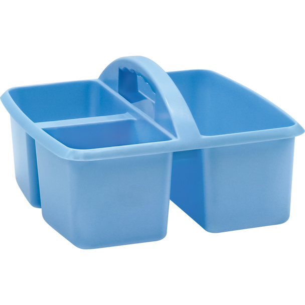 LIGHT BLUE PLASTIC STORAGE CADDY