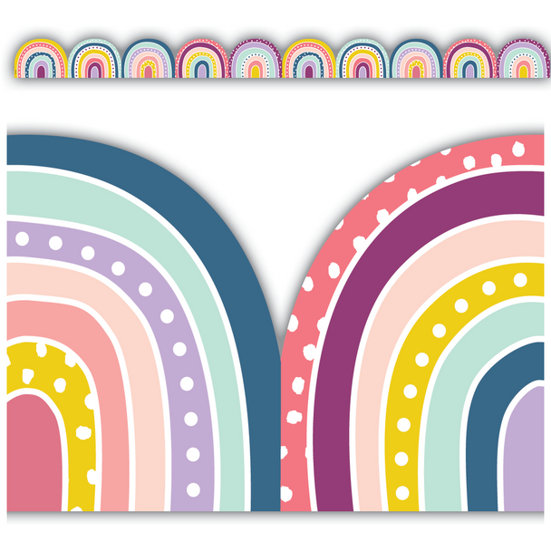 OH HAPPY DAY RAINBOWS DIE-CUT BORDER