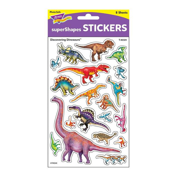 DISCOVERING DINOSAURS SUPERSHAPES STICKERST LARGE