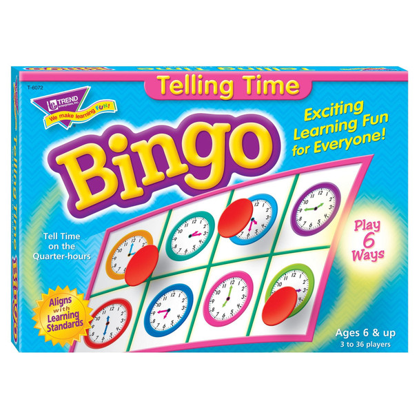 TELLING TIME BINGO GAME