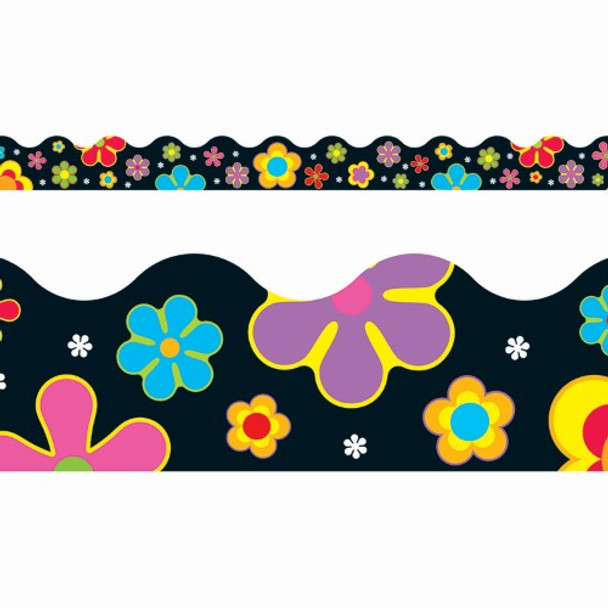 FLOWER POWER BORDER SCALLOPED