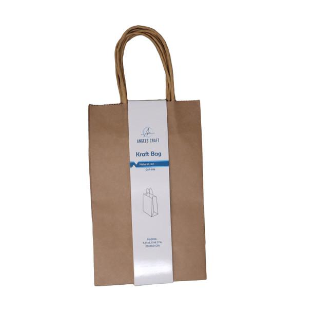 Kraft Bag-Natural 3CT 5.11x3.15x8.27in