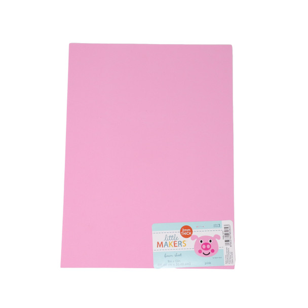 PINK FOAM SHEET 9X12 2MM